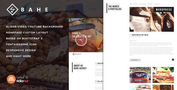 Bahe – Responsive One Page Portfolio Theme 1.2