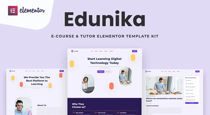Edunika - Online Education Elementor Template Kit 1.0.0