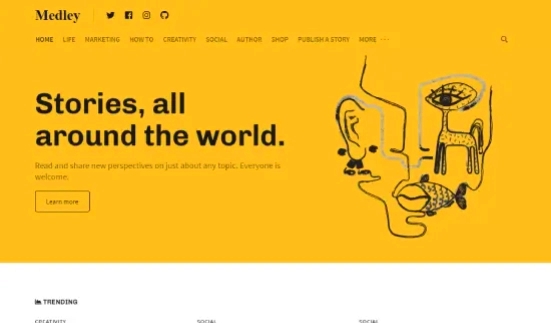 Medley - WordPress theme like Medium with EDD shop 1.0.2