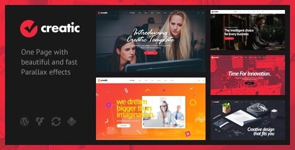 Creatic – One Page Parallax WordPress 1.0