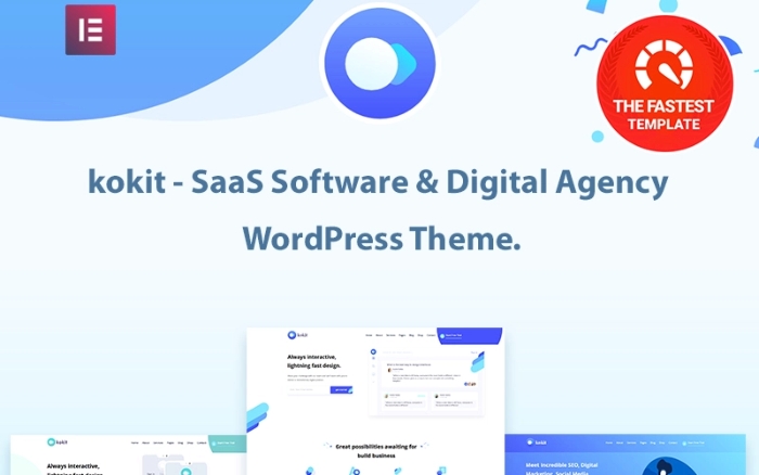 kokit β SaaS Software & Digital Agency WP Theme 1.0.0