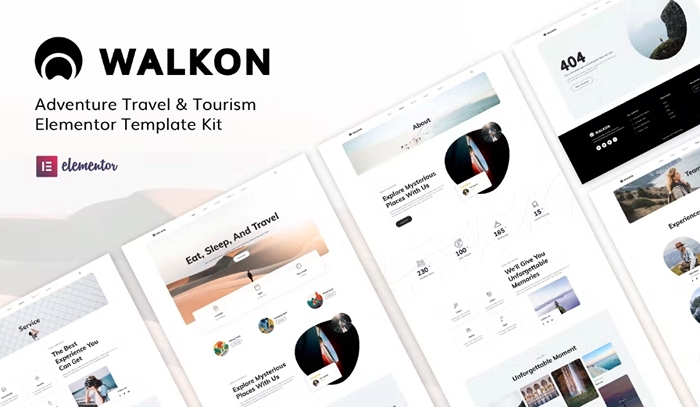 WalkOn - Adventure Travel & Tourism Elementor Template Kit 1.0.0