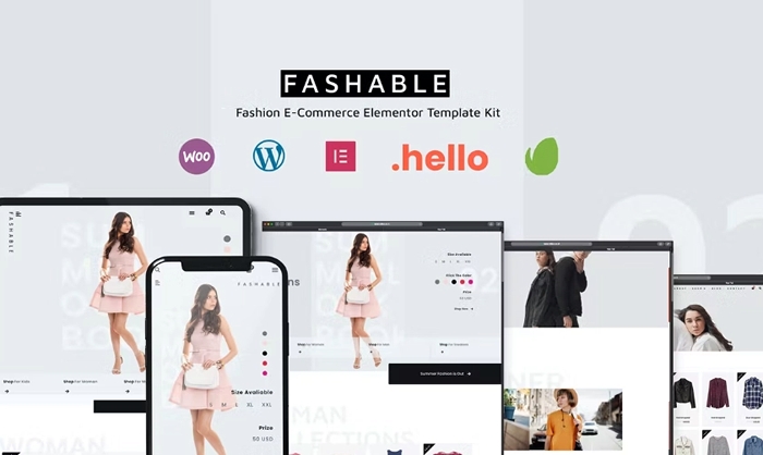 Fashable – Stylist eCommerce Elementor Template Kit 1.0.0