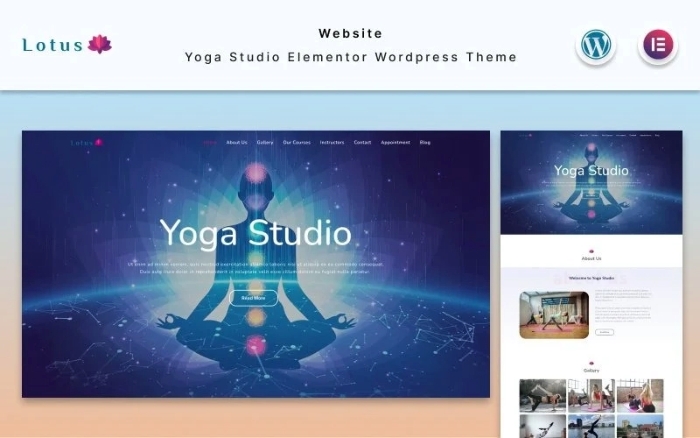 Lotus – Yoga Studio Website Elementor WP Theme 1.1