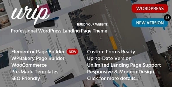 Urip – Elementor Marketing Landing Page Responsive Theme 8.4.4