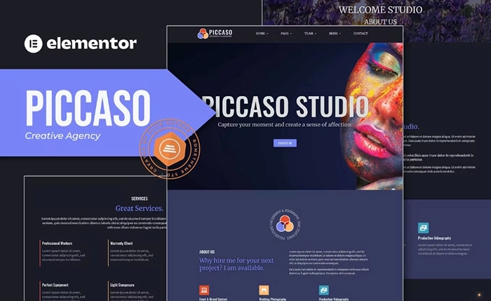 Piccaso – Photography Elementor Template Kit 1.0.0