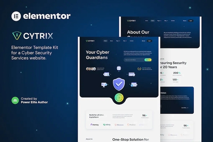 Cytrix – Cyber Security Services Elementor Template Kit 1.0.0