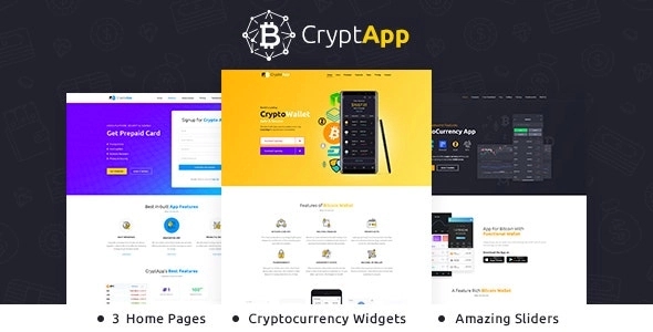 Crypt App – Landing Page WordPress 2.5