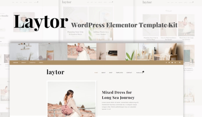 Laytor – Blogging & Magazine WordPress Elementor Template Kit