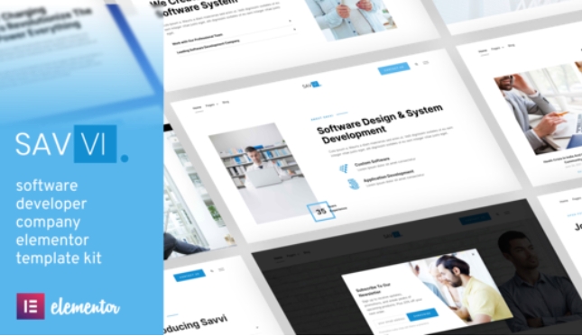Savvi – Software Developer Company Elementor Template Kit