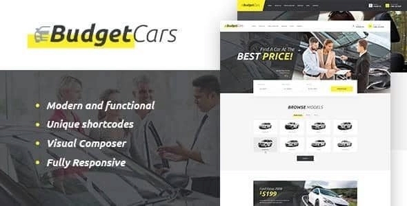 Budget Cars – Used Car Dealer & Rental WordPress Theme + Store 1.2