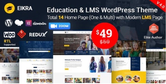 Eikra – Education WordPress Theme 4.4.18