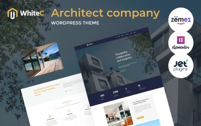 WhiteC – WordPress Elementor Architect WP Theme 1.0.4
