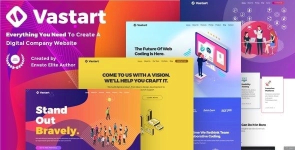Vastart – Digital Company & Startup WordPress Theme 1.2.13