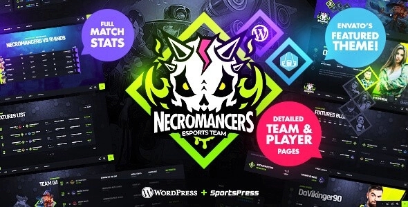Necromancers - eSports & Gaming Team WP Theme 1.2.0