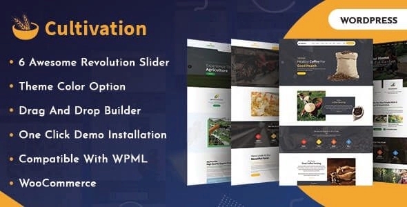 Cultivation - Organic Food Farming WordPress Theme 1.0.0