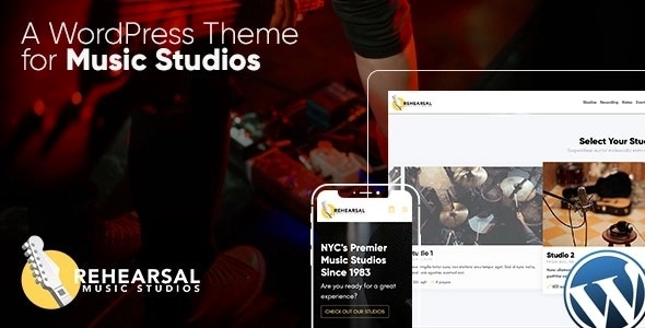 Rehearsal – Music Studio WordPress Theme 1.3