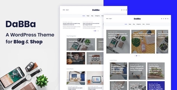 Dabba – A WordPress Theme For Blog & Shop 1.0.7