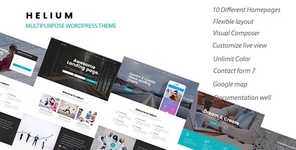 Helium – 10 in 1 Marketing WordPress Theme 1.2.3