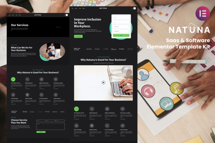 Natuna – Saas & Software Elementor Template Kit 1.0.0