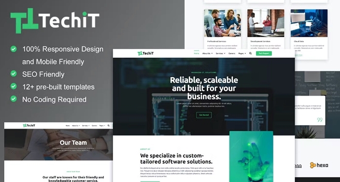 TechIT – Tech Company Elementor Template Kit 1.0.0