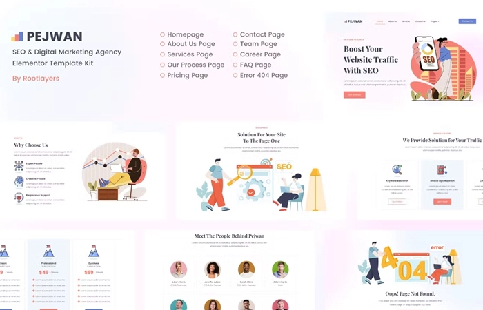 Pejwan – SEO & Digital Marketing Agency Template Kit 1.0.0