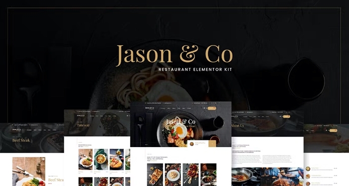 Jason & Co – Restaurant & Cafe Elementor Template Kit 1.0.0