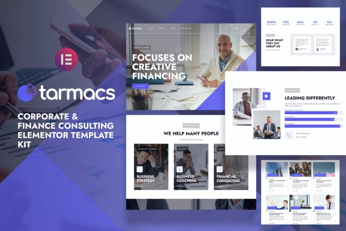Tarmacs – Corporate & Finance Consulting Template Kit