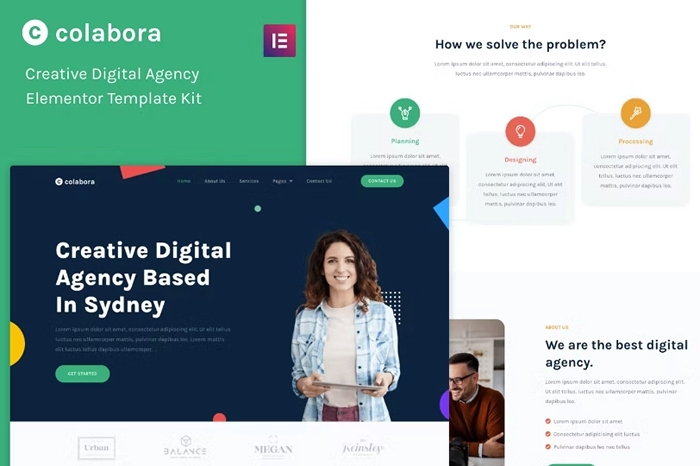 Colabora – Creative Digital Agency Elementor Template Kit 1.0.0