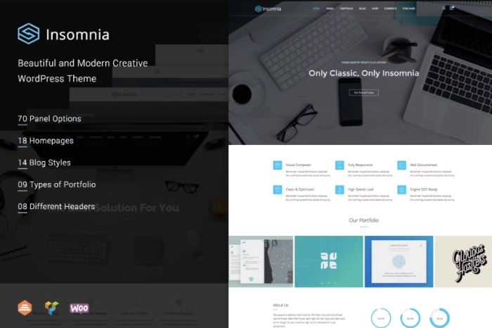 Insomnia – Beautiful and Modern Creative WordPress 1.1.7