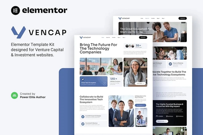 Vencap – Venture Capital & Investment Elementor Template Kit 1.0.0