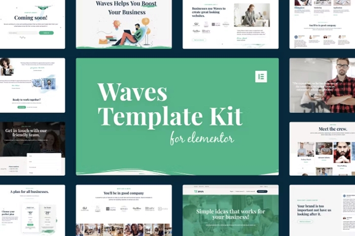 Waves – Startup Agency Elementor Template Kit 1.0.0