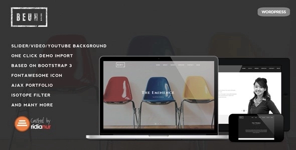 Beuh - Responsive One Page Portfolio Theme 1.2.1