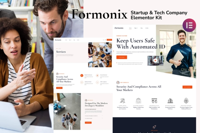 Formonix – Startup & Tech Company Elementor Template Kit