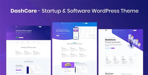 DashCore – Startup & Software WordPress Theme 1.0