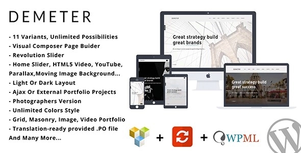 Demeter – One Page Parallax WordPress Theme 1.5.0