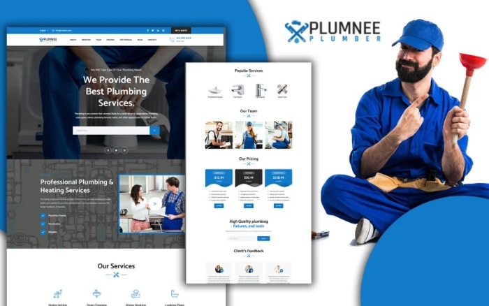 Tomaar-Plumnee Plumbing Services Landing Page 1.0.0