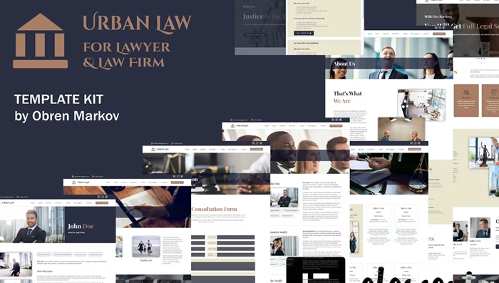 Urban Law - Lawyer & Law Firm Elementor Template Kit 1.0.0