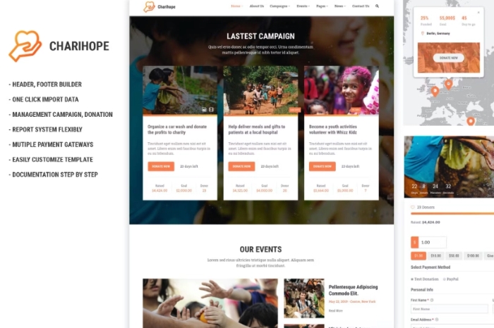 Charihope – Charity and Donation WP Theme 1.0.9