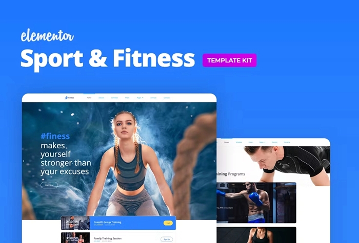 Finess – Fitness Elementor Template Kit 1.0.0