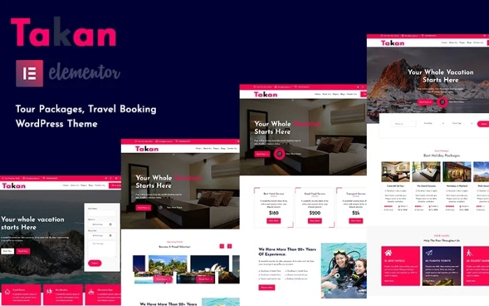 Takan Travel Agencies WordPress Theme 1.0.0