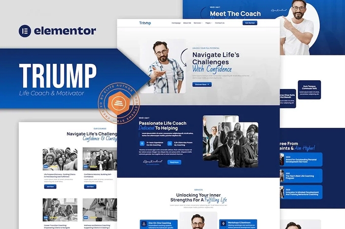 Triump – Life Coach & Motivator Elementor Template Kit 1.0.0