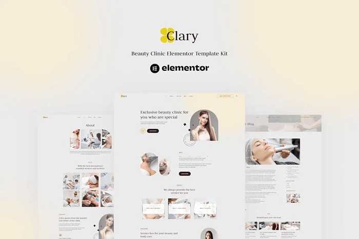Clary – Beauty Clinic Elementor Template Kit 1.0.0