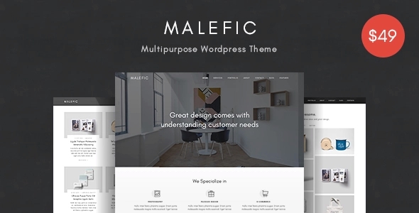 Malefic – Multipurpose One Page Responsive 1.0.2