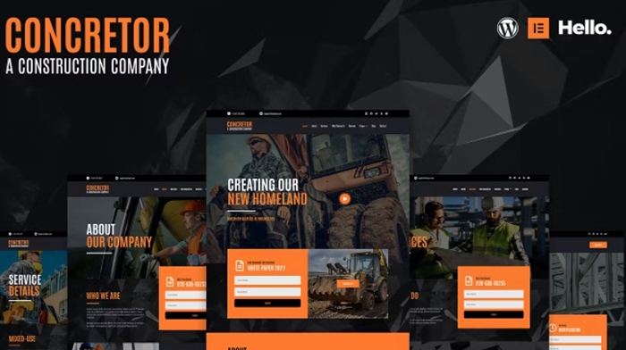 Concretor – Real Estate Construction Elementor Template Kit 1.0.0