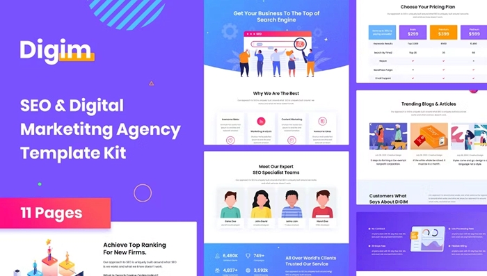 Digim – SEO & Digital Marketing Template Kit 1.0.0