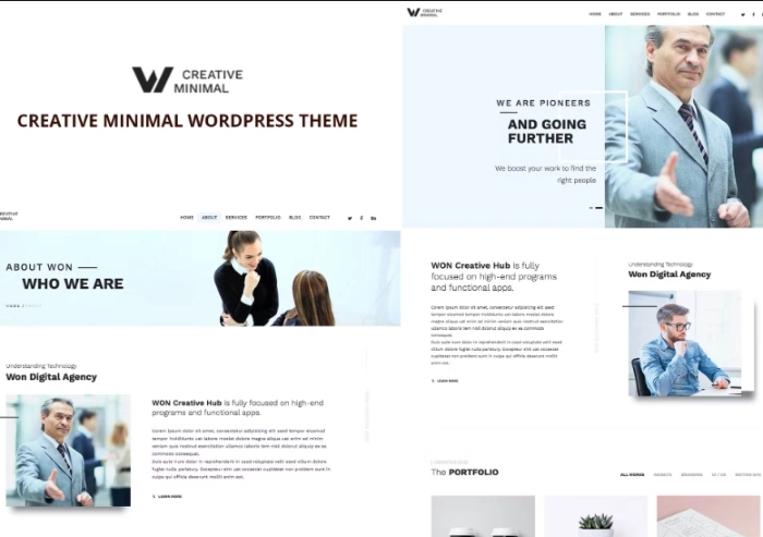 WON Creative Minimal WordPress Theme 1.2.3