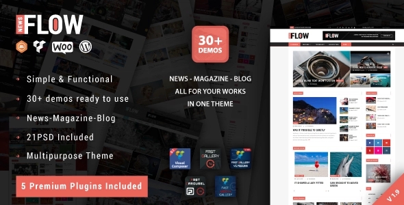 Flow News – Magazine and Blog WordPress Theme 2.1