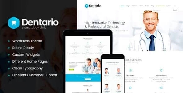 Dentario – Dentist Medical & Healthcare WordPress Theme + RTL 1.5