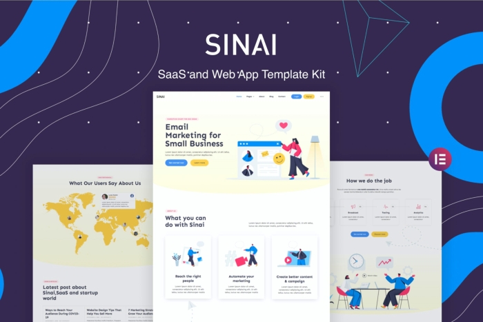 Sinai – SaaS and Web App Template Kit 1.0.0